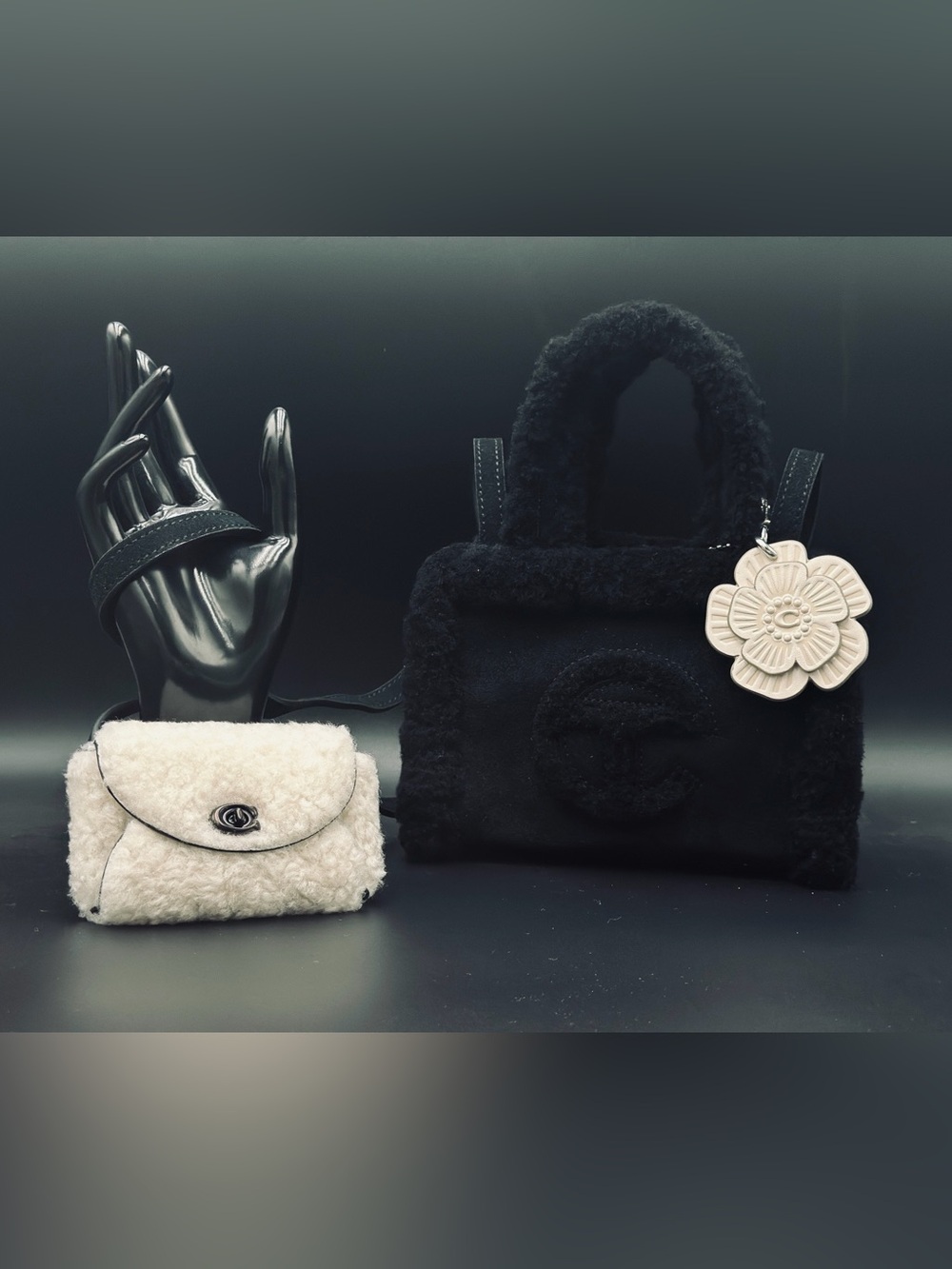 Telfar-Ugg mini bag with Coach charms